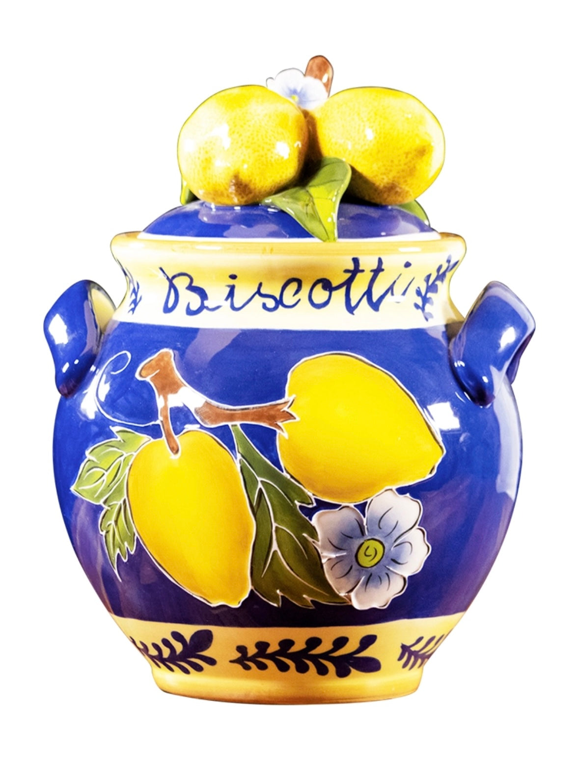 LEMON BISCOTTI JAR