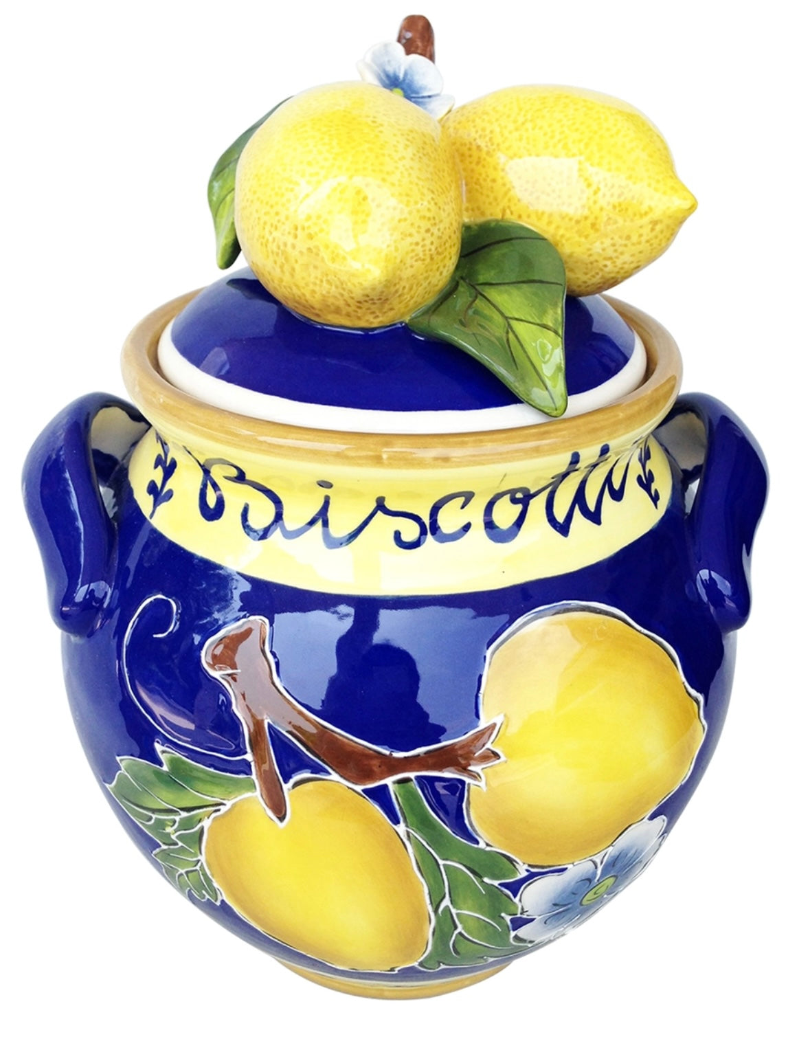 LEMON BISCOTTI JAR